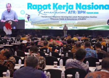 Transformasi Layanan Berintegritas Jadi Tema Rakernas Kementerian ATR/BPN 2025, Wamen Hukum: Salah Satu Kunci Ciptakan Pemerintahan yang Bersih