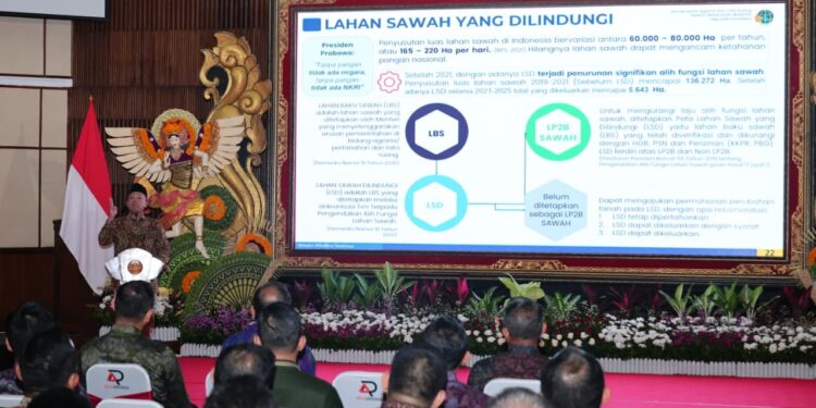 Alih Fungsi Lahan Sawah di Bali Masuk dalam Kategori Tinggi, Menteri Nusron: Tugas GTRA Penting dan Mendesak
