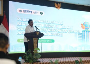 Sertifikasi Manajemen Risiko, Sekjen Kementerian ATR/BPN Tekankan Pentingnya Pengambilan Keputusan Berbasis Risiko bagi Pimpinan
