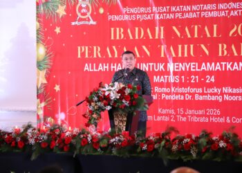 Hadiri Perayaan Natal, Wamen Ossy: Notaris dan PPAT Punya Peran Strategis Hadirkan Negara bagi Masyarakat
