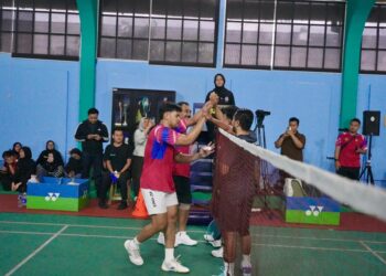 Ikuti Kejuaraan Bulutangkis HUT ke-54 KORPRI, Kementerian ATR/BPN Melaju ke Semifinal